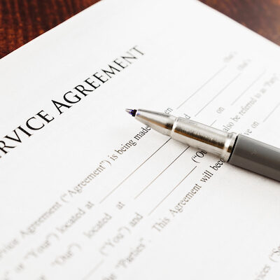 A Service agreement written by a lawyer
